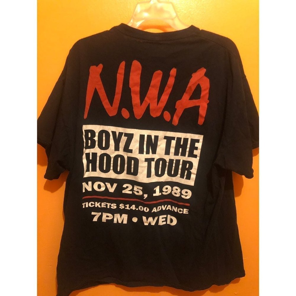 Bootleg N.w.a. Boyz in the hood 1989 concert tshirt